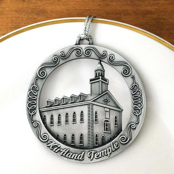 Kirtland Ohio Temple Antique Silver Ornament by Ringmasters