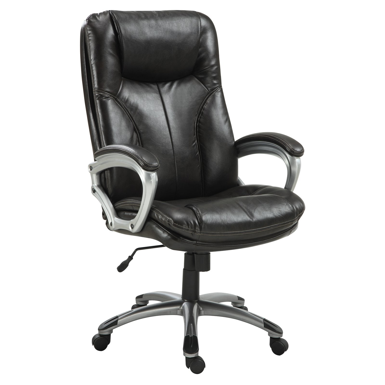 Serta Puresoft Faux Leather Executive Big & Tall Office Chair - Roasted ...