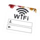 thumbnail image 1 of Pegatina de señal WiFi para espejo de pared, regalo, acrílico, autodesmontable. argén, 1 of 9