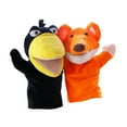 thumbnail image 3 of 2 piezas Títeres de mano de animal Feat Toys and Crow Puppets Hand Puppets para narraciones de cumpleaños Regalos de preescolar, 3 of 9