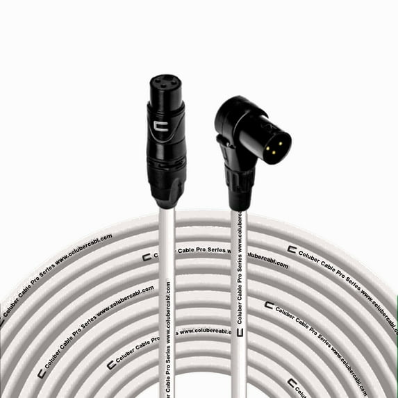 Coluber Cable - Balanced XLR Cable Female to Right Angle XLR Male Connector