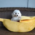 thumbnail image 4 of Lorddream Medium Creative Banana Shape Pet Bed with Non-Toxic Material, Yellow Solid, 4 of 4