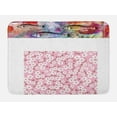thumbnail image 1 of Pink and White Bath Mat, Cheery Bedding Plants Bursting out into White Blossoms Calico Style, Plush Bathroom Decor Mat with Non Slip Backing, 29.5" X 17.5", Pink Brown White, by Ambesonne, 1 of 2