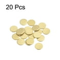 thumbnail image 3 of Uxcell Brass Stamping Blank Round Metal DIY Tag 8mm Dia 1mm Thick for Craft, Pendant Decoration, Pack of 20, 3 of 7