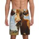 thumbnail image 1 of Fotbe Daisy Flower Field Cow Pantalones Cortos de Pijama para Hombre, Ropa de Dormir, Pantalones de Pijama Cortos para Hombre-Medium, 1 of 6