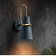 thumbnail image 5 of Luces de pared de cuerno dorado de diseño moderno nórdico, lámpara de pared interior para mesita de noche, dormitorio, sala de estar, pasillo, azul, 5 of 5