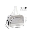thumbnail image 3 of Uklsqma Sac de Toilette Grande Capacité Séparation Humide et Sèche Organisateur Imperméable avec Compartiment à Chaussures Sangle Réglable Sac de Rangement pour Entraînement Physique Pique-Nique Plage Voyage, 3 of 6