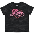 thumbnail image 3 of Inktastic Love in Red and Pink with Heart Boys or Girls Toddler T-Shirt, 3 of 5