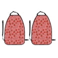 thumbnail image 2 of Uemuo Red Strawberry Printed Car Back Seat Protector,2 Pcs Backseat Car Organizer, Kick Mats Back Seat Protector , Back Seat Organizer for Kids, 2 of 8