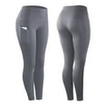 thumbnail image 4 of Multi Color Patchwork Pockets, High Waist, High Stretch Sports Running Yoga Pants, 4 of 11