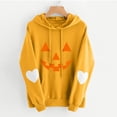 thumbnail image 2 of ZZwxWA Styles Halloween Pumpkin Sweatshirt Hooded for Women Jack-O'-Lantern Sweater Day of the Dead Outfit Halloween Sweatshirt Dia de los Muertos Gifts Pumpkin Face Sweater for Women with Pocket, 2 of 3
