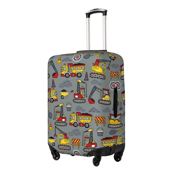 Fotbe Funny Construction Funda Protectora para Equipaje, Antirrayones y Resistente a la Suciedad, Compatible con Maletas de 18 a 32 Pulgadas-Medium