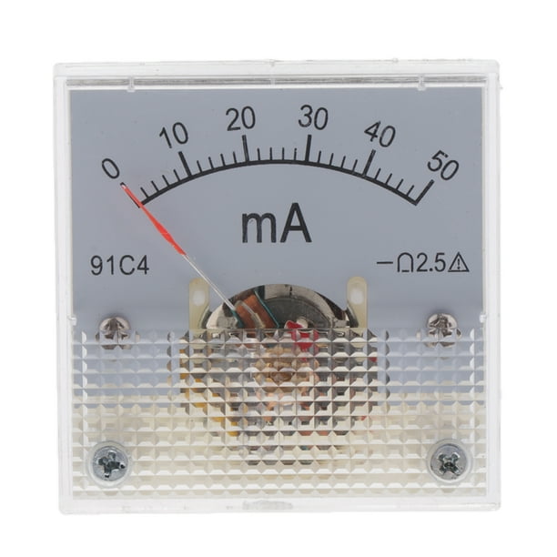 Ampèremètres Analogiques Panneau Mécanique pour la Mesure du Testeur de Courant Continu 0-50mA