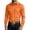 Orange, variant on Long Sleeve Button Down Shirt for Men Solid Color Snap Button Down Casual Work Shirt with Double Chest Pockets