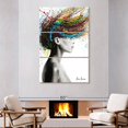 thumbnail image 2 of Elephant Stock Thoughts Of Tomorrow Wall Art - Vertical Multi Panel Canvas - Living Room Wall Decor - Fashion And Beauty Multi Panel - White And Black Decor By Ashvin Harrison - 48" x 74", 2 of 8