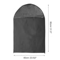 thumbnail image 4 of Unique Bargains 3 Pcs Dustproof Bottom Opening Garment Bag Black 31.5"x23.62", 4 of 6