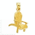 thumbnail image 2 of 14k Yellow Gold Adirondack Beach Chair Pendant - 1.3 Grams - Measures 21.9x13.5mm, 2 of 2