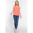 thumbnail image 2 of Sleeveless Henley Neck Woven Top, 2 of 5