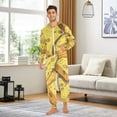 thumbnail image 5 of Yellow Cheese Adult Unisex Onesie Pajamas Slim Fit One Piece Suit Pjs Sleepwear Pajama Jumpsuit, 5 of 8
