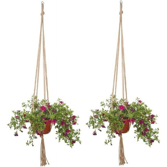 Odies 2 Pack 35 Inches Plant Hanger Flower Pot Plant Holder for Indoor Outdoor Decorations,Small, 4 Legs