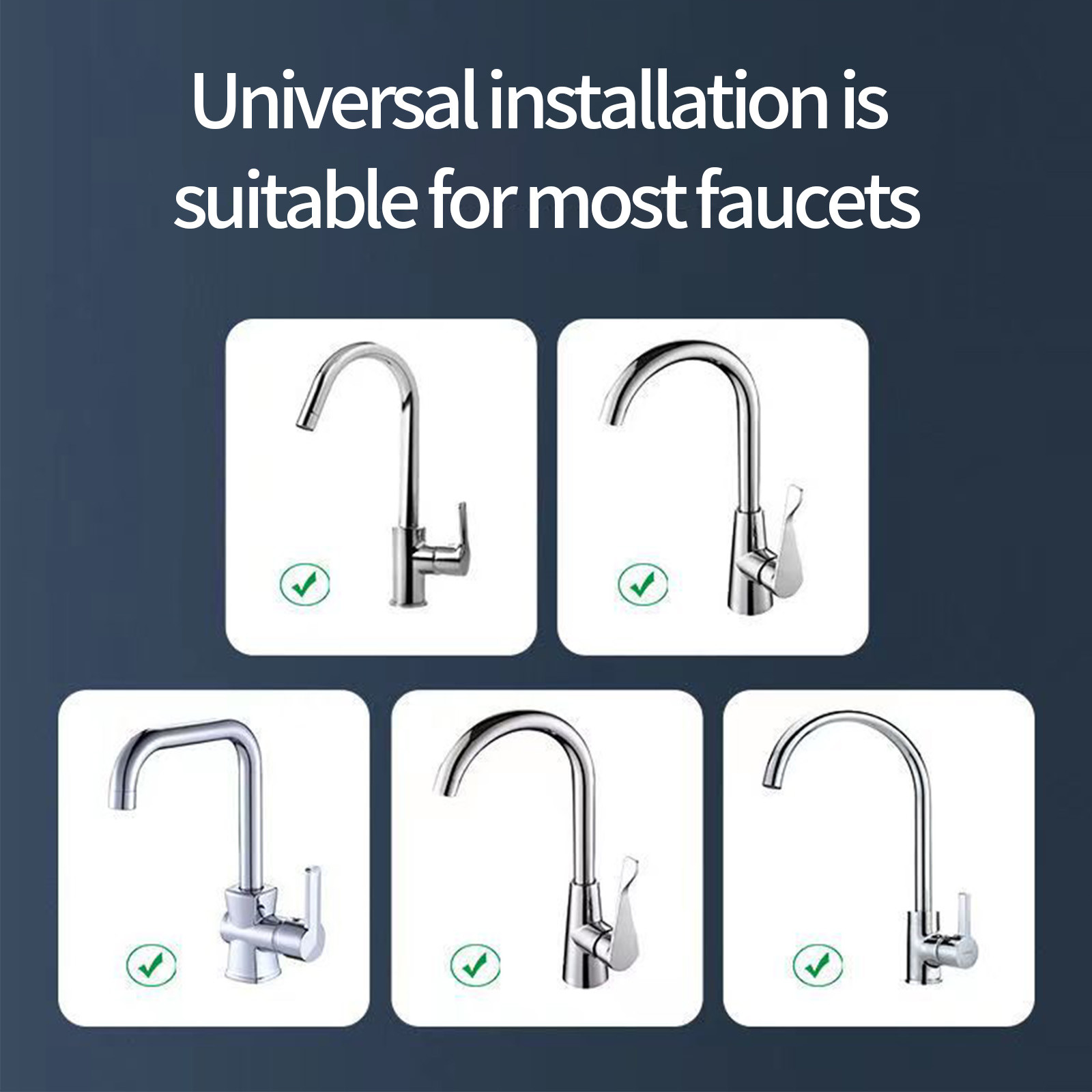 Tuphregyow Stainless Steel Tap Water Saver with 3 Spray Modes - Kitchen Faucet Extender for Efficient Cleaning and Easy Installation Silver