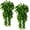2PCS, variant on 2pcs Artificial Hanging Plants Fake Hanging Plant Faux Eucalyptus Leaf Greenery Vine Outdoor UV Resistant Plastic Plants