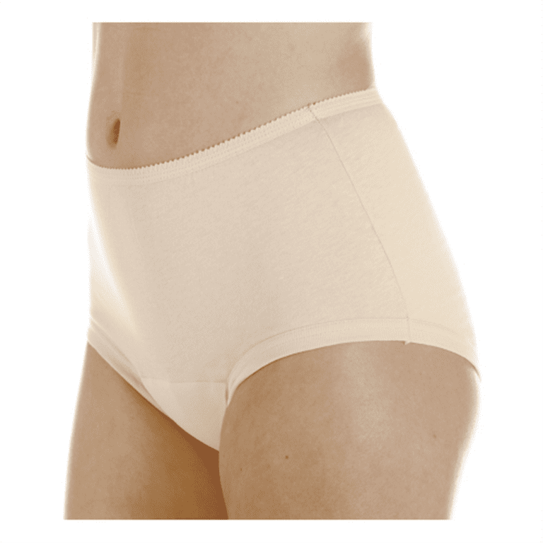 Wearever Women's Incontinence Underwear Banded Leg Bladder Control Briefs,  Washable Reusable Single Panty