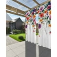 thumbnail image 3 of nqOlkjepod Outdoor Curtains for Patio Waterproof, Seasonal Botanical Blooms Outdoor Privacy Panels Grommet, Spring Garden Florals Blackout Outside Curtains for Porch/Cabana/Pergola 54"x108", 1 Panel, 3 of 8