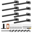 thumbnail image 1 of Soportes de pared Crafterspirit Heavy Duty negros (8 unidades), 1 of 8