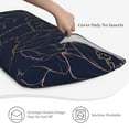 thumbnail image 5 of Bingfone Copper-Gold Gloss Outline Navy Dark Blue Printed Pillowcase 20x36 inches - Standard Pillow Cases with Envelope Closure,Gifts for Women Men, 5 of 9