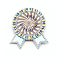 thumbnail image 1 of Line Radiation Responsibility Circle Badge Brooch Pin Winner Award Medal, 1 of 3