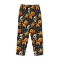 thumbnail image 4 of Kdxio Women's Comfy Stretch Halloween SkullPrint Drawstring Pajama Pants-Large, 4 of 9