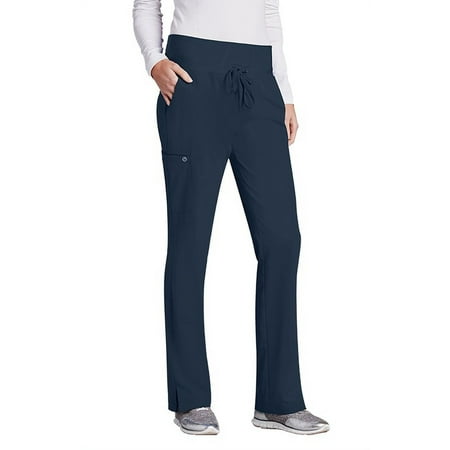 Barco One Women's 5-Pocket Knit Waistband Flare Scrub Pant - 5206
