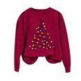 thumbnail image 4 of Craaazy Cozy Sweatshirt for Women Christmas Printed Long Sleeve Casual Tops Gifts, 4 of 4