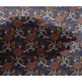 thumbnail image 4 of oneOone Viscose Chiffon Fabric Leaves & Floral Block Print Fabric BTY 42 Inch Wide, 4 of 4