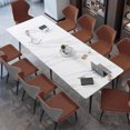 thumbnail image 4 of Nordic Space Saving Dining Tables Study Large Coffee Console Dining Tables Conference Luxury Mesa De Comedor Furniture WJ25XP My Lux Decor Round, 4 of 11