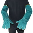 thumbnail image 2 of Guantes para manipulación de animales resistentes a mordeduras, guantes resistentes a mordeduras de 62 cm para baño, aseo, soldadura, manipulación de perros/gatos/pájaros/serpientes/loros/lagartos/reptiles JM, 2 of 5