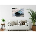 thumbnail image 2 of Kate and Laurel Crashing Waves on the Portuguese Coast Framed Canvas Wall Art by Michael Schauer 42 x 32 Sylvie White, Coastal, Nature, Landscapes, Beach Art for Wall Decor, Living Room, Bedroom, 2 of 8