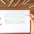 thumbnail image 3 of 2pcs Drawing Templates Rulers Circle Template Circle Stencil Geometric Stencils Drafting Tools Circle Drawing Tool Drawing Templates, 3 of 8