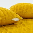 thumbnail image 5 of Home Soft Things Plush Faux Fur Throw & 2 Pillow Covers Set - Lemon Curry - 60"x80"/18"x18" Jumbo, 5 of 9