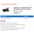 thumbnail image 2 of MAP Sensor - Compatible with 1998 - 2003 GMC Sonoma 2.2L 4-Cylinder 1999 2000 2001 2002, 2 of 2