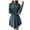 Z07 Blue, variant on TrendOFT Sweater Dress for Women Long High Neck Ribbed Knit Oversized Pullover Winter Short Dress Blue L