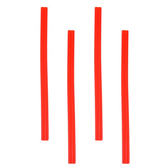 Raindrops 4pcs Heart Shape Silicone Straws Reusable Milk Tea And Beverage Straws Safe For Long For Parties And Festivals
