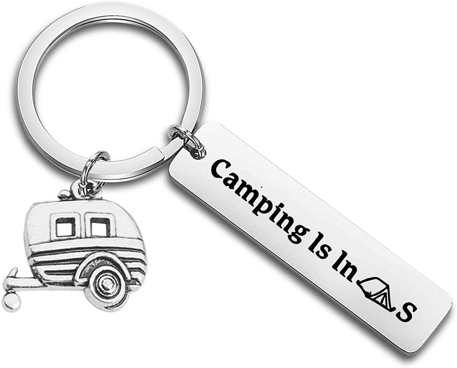 Fathers Day Keyring Dad Wooden Campervan 