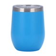 thumbnail image 1 of (Bleu) 2 Gobelets à Vin en Acier Inoxydable avec Couvercle, Gobelet sous Vide, 1 of 5