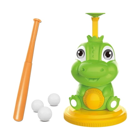 YIFAEUX Baseball Toy Set for Kids 3+ Years | Dinosaur Baseball Tball Outdoor Play Sport Toy | Adjustable Bat Pitcher | Improve Hand-Eye Coordination | Portable Sturdy | Great Sports Gift Boys Girls