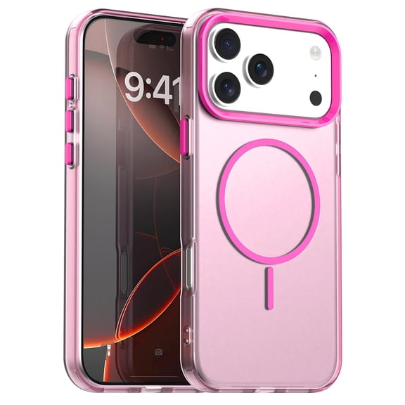 Magnetic for iPhone 15 Plus Case, Wireless Charging Support, Military Grade Drop Protection, Non-Yellowing Slim Lightweight Shockproof Phone Case Cover for iPhone 15 Plus, Rose