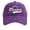 Purple, variant on Women Washed Denim Printed Baseball Cap Style Adjustable Snapback Sun Outdoor Hat Purple One Size