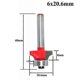 thumbnail image 5 of 5Pcs 6mm Corner Round Over Router Bit with Cleaning Milling Cutter for Wood Woodworking Tool, 5 of 5