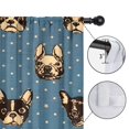 thumbnail image 4 of Blackout Kids Curtains,French Bulldogs Blue Childrens Insulated Curtains Set Of 2,Bedroom Essentials,Toddler Room Decor 42x84in(106x213cm), 4 of 4